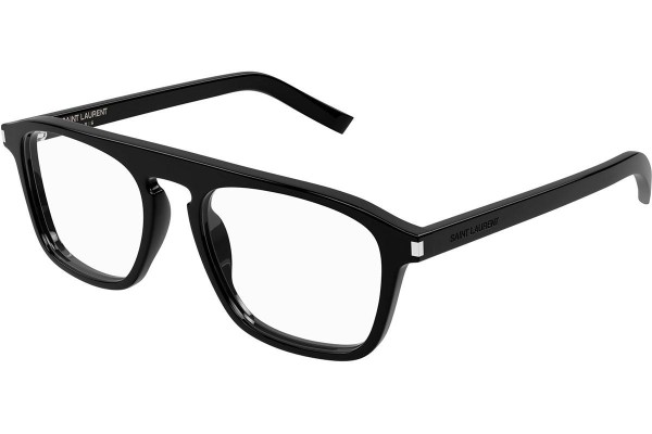 Okuliare Saint Laurent SL157 010 Squared Čierne