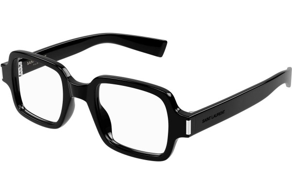 Okuliare Saint Laurent SL720OPT 001 Squared Čierne