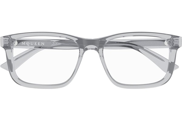 Okuliare Alexander McQueen AM0486O 009 Squared Sivé