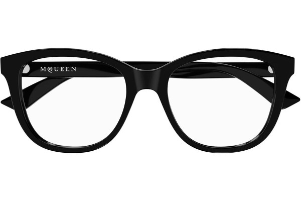 Okuliare Alexander McQueen AM0487O 001 Squared Čierne