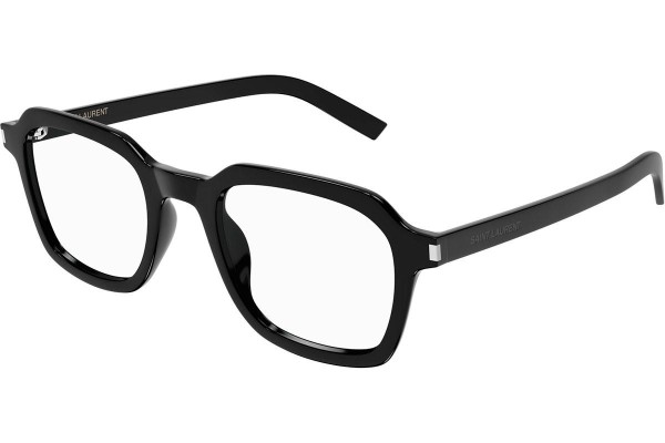 Okuliare Saint Laurent SL715SLIMOPT 001 Squared Čierne