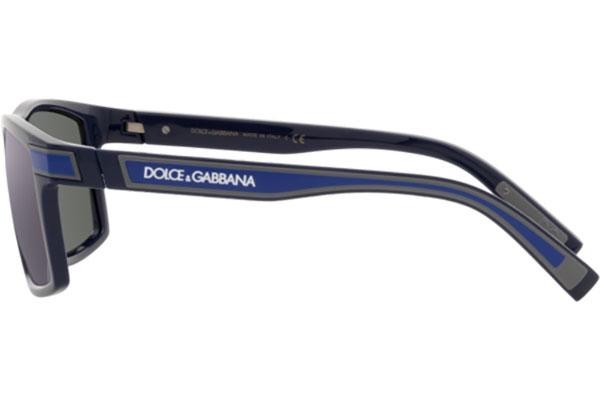 Slnečné okuliare Dolce & Gabbana DG6160 329425 Obdĺžníkové Modré