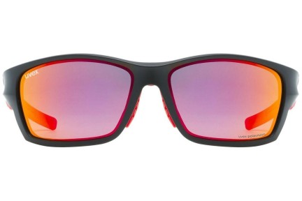 uvex sportstyle 232 P Black Mat / Red S3 Polarized