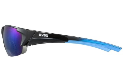 Slnečné okuliare uvex blaze III set Black / Blue S3,S1,S0 Obdĺžníkové Čierne