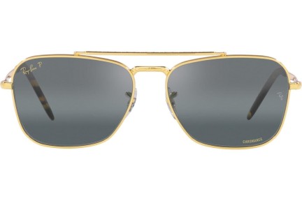 Slnečné okuliare Ray-Ban New Caravan Chromance Collection RB3636 9196G6 Polarized Squared Zlaté