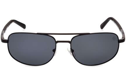 Slnečné okuliare Timberland TB9285 02D Polarized Obdĺžníkové Čierne