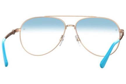 Okuliare Chiara Ferragni CF1009/BB HOT/K6 blue-light [non-prescription] Pilot Zlaté