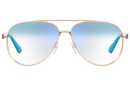 Okuliare Chiara Ferragni CF1009/BB HOT/K6 blue-light [non-prescription] Pilot Zlaté