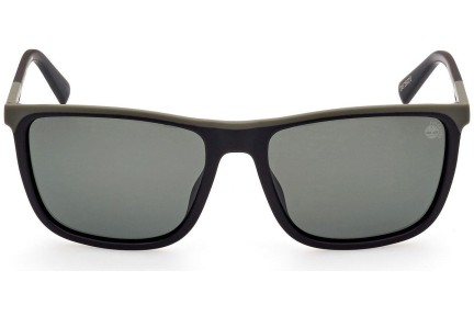 Slnečné okuliare Timberland TB9302 02R Polarized Squared Čierne