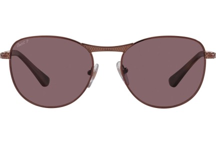 Slnečné okuliare Persol PO1002S 1124AF Polarized Okrúhle Hnedé