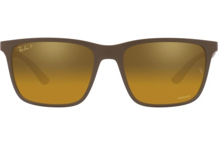 Slnečné okuliare Ray-Ban Chromance Collection RB4385 6124A3 Polarized Squared Hnedé