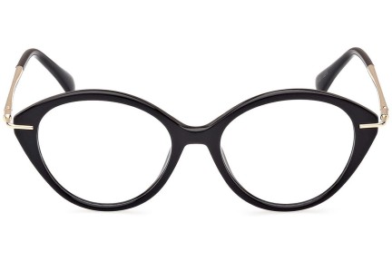 Okuliare Max Mara MM5075 001 Okrúhle Čierne