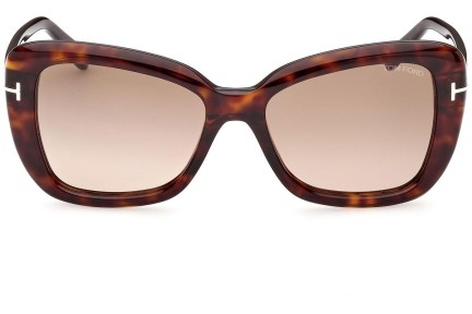 Slnečné okuliare Tom Ford FT1008 52F Cat Eye Havana