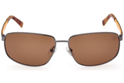 Slnečné okuliare Timberland TB9300 06H Polarized Obdĺžníkové Strieborné