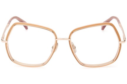 Okuliare Max Mara MM5076 028 Squared Zlaté