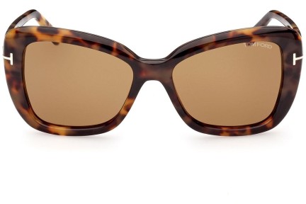 Slnečné okuliare Tom Ford FT1008 55J Cat Eye Havana