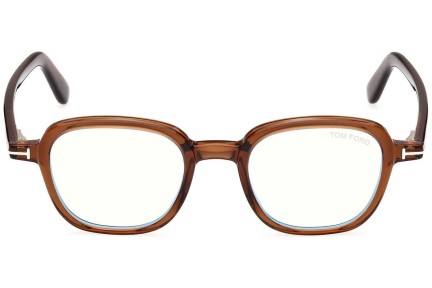 Okuliare Tom Ford FT5837-B 048 Okrúhle Hnedé