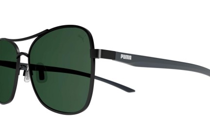 Slnečné okuliare Puma PE0167SA 002 Polarized Obdĺžníkové Čierne