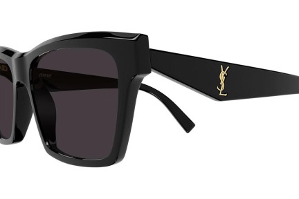 Slnečné okuliare Saint Laurent SLM104 004 Polarized Squared Čierne