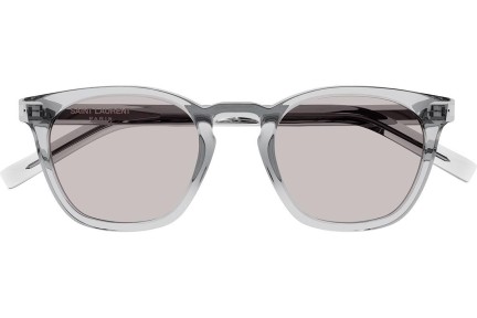 Slnečné okuliare Saint Laurent SL28 043 Squared Sivé