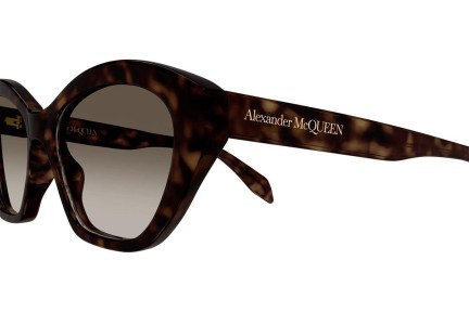 Slnečné okuliare Alexander McQueen AM0355S 002 Cat Eye Havana