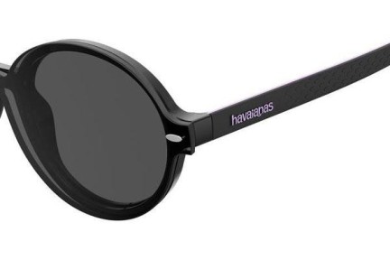 Okuliare Havaianas FLORIPA/CS 1X2/IR Okrúhle Čierne