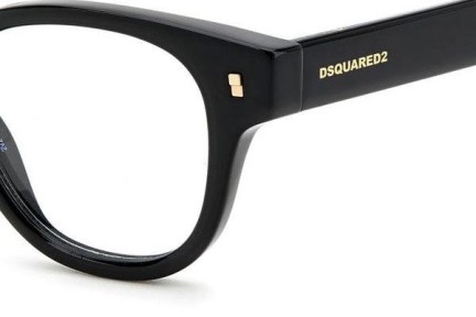 Okuliare Dsquared2 D20057 807 Okrúhle Čierne