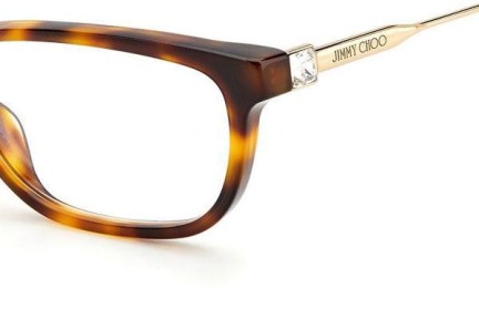 Okuliare Jimmy Choo JC342 086 Obdĺžníkové Havana