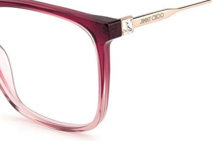 Okuliare Jimmy Choo JC341 7W5 Squared Ružové