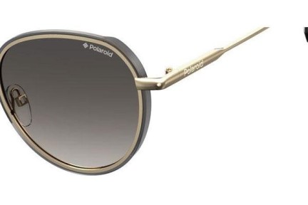 Slnečné okuliare Polaroid PLD6114/S RHL/LB Polarized Okrúhle Zlaté