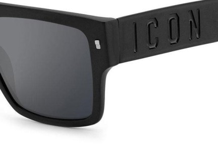 Slnečné okuliare Dsquared2 ICON0003/S 003/T4 Flat Top Čierne