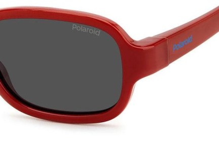 Slnečné okuliare Polaroid Junior PLDK003/S C9A/M9 Polarized Oválne Červené