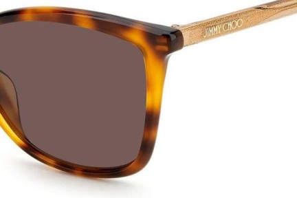 Slnečné okuliare Jimmy Choo BA/G/S 086/70 Cat Eye Havana