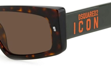 Slnečné okuliare Dsquared2 ICON0007/S 086/70 Cat Eye Havana