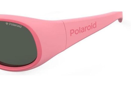 Slnečné okuliare Polaroid Junior PLD8038/S 35J/M9 Polarized Oválne Ružové