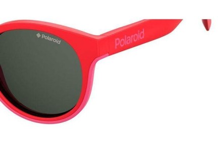 Slnečné okuliare Polaroid Junior PLD8036/S 1N5/M9 Polarized Okrúhle Červené