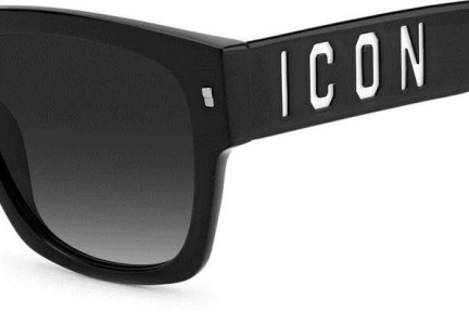 Slnečné okuliare Dsquared2 ICON0004/S 80S/9O Squared Čierne