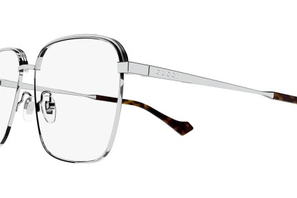 Okuliare Gucci GG1101OA 003 Squared Strieborné