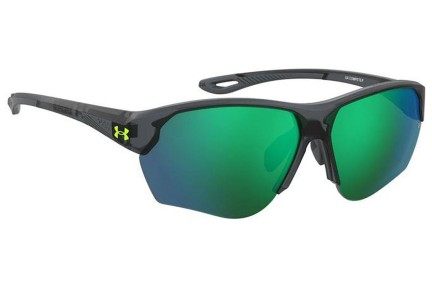 Slnečné okuliare Under Armour UACOMPETE/F 63M/V8 Obdĺžníkové Sivé