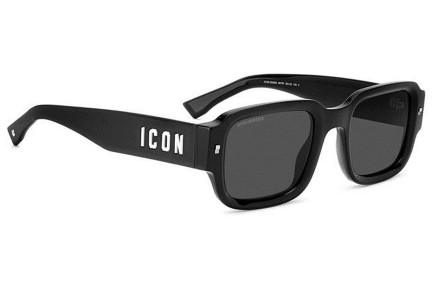 Slnečné okuliare Dsquared2 ICON0009/S 807/IR Obdĺžníkové Čierne