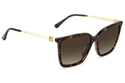 Slnečné okuliare Jimmy Choo TOTTA/G/S 086/HA Squared Havana