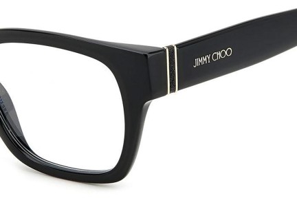 Okuliare Jimmy Choo JC370 807 Obdĺžníkové Čierne