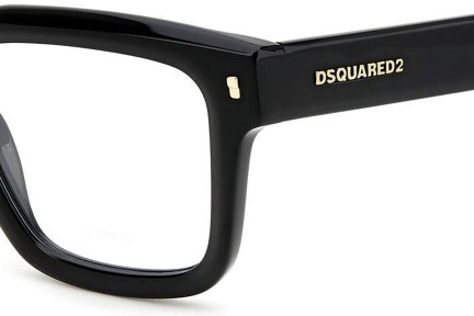 Okuliare Dsquared2 D20090 807 Obdĺžníkové Čierne