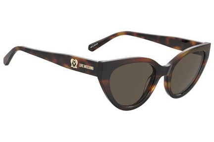 Slnečné okuliare Love Moschino MOL064/S 05L/70 Cat Eye Havana