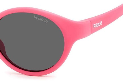 Slnečné okuliare Polaroid Junior PLDK007/S MU1/M9 Polarized Oválne Ružové