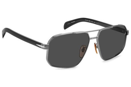 Slnečné okuliare David Beckham DB7102/S 85K/M9 Polarized Pilot Strieborné