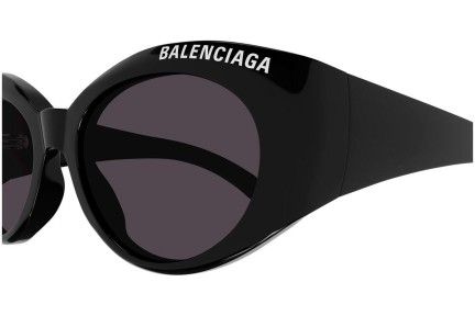 Slnečné okuliare Balenciaga BB0267S 001 Okrúhle Čierne