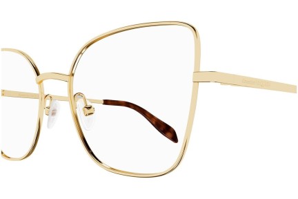 Okuliare Alexander McQueen AM0416O 001 Cat Eye Zlaté