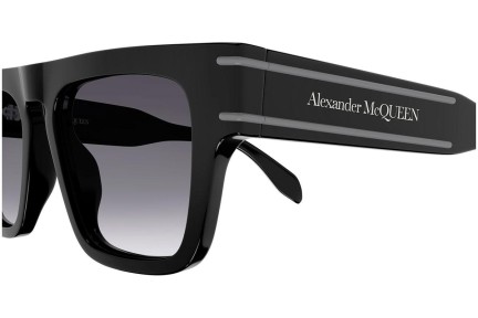 Slnečné okuliare Alexander McQueen AM0397S 001 Squared Čierne