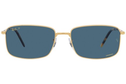 Slnečné okuliare Ray-Ban RB3717 9196S2 Polarized Obdĺžníkové Zlaté